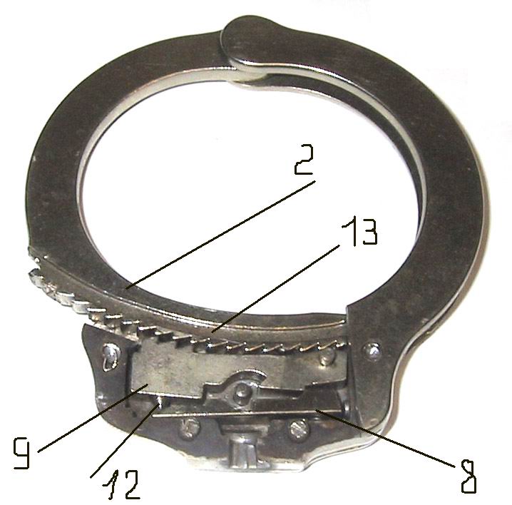 Как сделать наручники - еще одна компоновка механизма замка